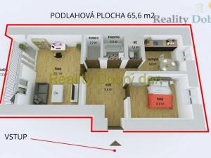 Prodej bytu 2+1, Vítkov, Wolkerova, 58 m2