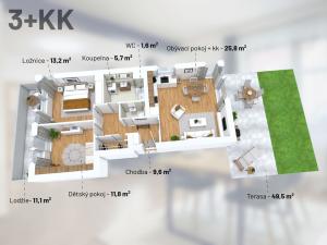 Prodej bytu 3+kk, Praha, 71 m2