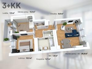 Prodej bytu 3+kk, Praha, 71 m2