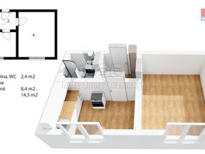 Prodej bytu 1+1, Kladno, Míru, 29 m2