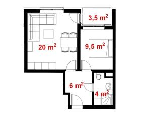 Prodej bytu 2+kk, Hranice, Jiřího z Poděbrad, 39 m2