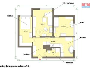 Prodej bytu 3+1, Tachov, Zárečná, 63 m2