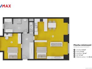 Pronájem bytu 2+kk, Praha - Dolní Chabry, U jízdárny, 82 m2