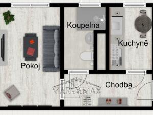 Pronájem bytu 1+1, Chomutov, Blatenská, 35 m2
