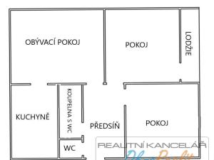 Pronájem bytu 3+1, Rosice, Kaštanová, 78 m2
