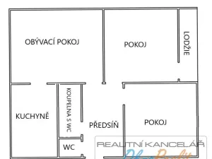 Pronájem bytu 3+1, Rosice, Kaštanová, 78 m2