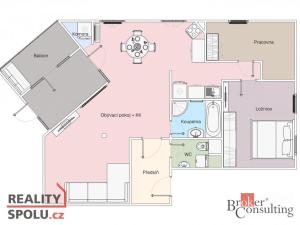 Pronájem bytu 3+kk, Trnová, 76 m2