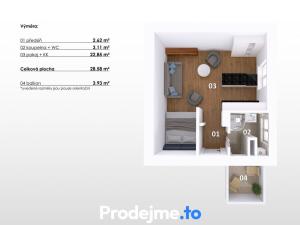 Prodej bytu 1+kk, Znojmo, Růženy Svobodové, 28 m2