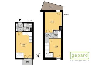 Pronájem bytu 3+kk, Brandýs nad Labem-Stará Boleslav - Brandýs nad Labem, Vrábská, 51 m2