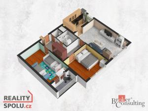 Prodej bytu 3+1, Praha - Modřany, Levského, 62 m2