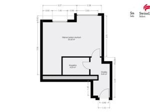 Prodej bytu 1+kk, Praha - Košíře, Na Zámyšli, 34 m2