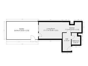 Pronájem bytu 1+kk, Praha - Uhříněves, Václava Trojana, 36 m2