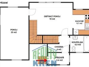 Pronájem rodinného domu, Praha - Záběhlice, Severní II, 120 m2