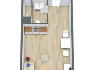 Pronájem bytu 1+kk, Tábor, Jaselská, 20 m2