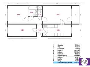 Prodej bytu 4+kk, Praha, Vajdova, 72 m2