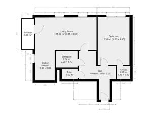 Pronájem bytu 2+kk, Hostivice, Sportovců, 60 m2