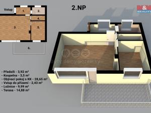 Prodej rodinného domu, Zlín, Pasecký žleb, 114 m2