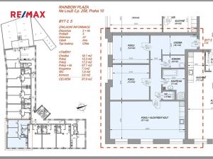 Pronájem bytu 3+kk, Praha - Vršovice, Na louži, 97 m2