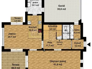 Prodej rodinného domu, Statenice, Zelená, 285 m2