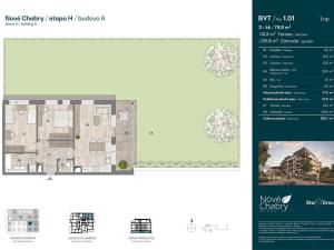 Prodej bytu 3+kk, Praha - Dolní Chabry, 74 m2