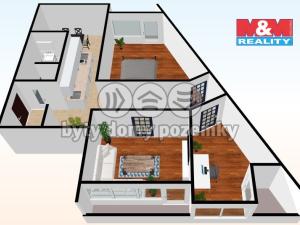 Prodej bytu 3+1, Chomutov, Bezručova, 85 m2