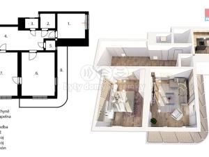 Prodej bytu 2+1, Strážnice, Vinohradská, 69 m2