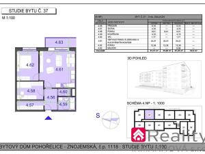 Prodej bytu 3+kk, Pohořelice, Znojemská, 67 m2