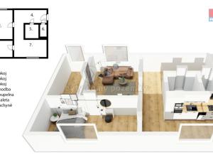 Prodej bytu 3+1, Praha - Strašnice, Brigádníků, 62 m2