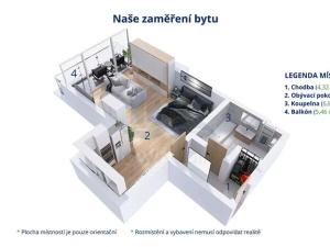 Prodej bytu 1+kk, Havlíčkův Brod, Havlíčkova, 41 m2