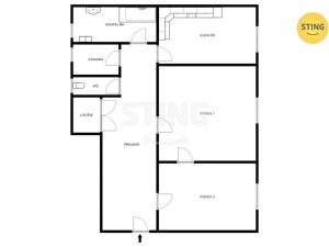 Prodej bytu 2+1, Ostrava, Zahradní, 86 m2