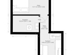 Pronájem bytu 1+1, Brno, Kosmákova, 29 m2