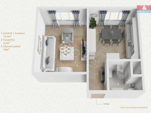 Prodej bytu 1+1, Sokolov, Jelínkova, 38 m2