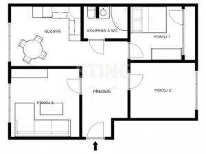 Prodej bytu 3+1, Šternberk, Jiráskova, 64 m2