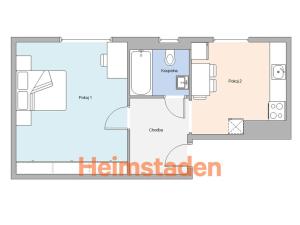 Pronájem bytu 1+1, Ostrava - Kunčičky, Výhradní, 29 m2