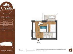 Prodej bytu 1+kk, Hradec Králové, Na Střezině, 27 m2