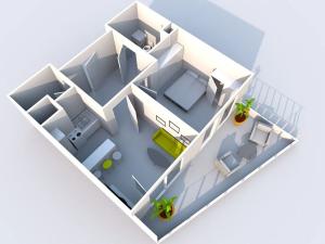 Pronájem bytu 2+kk, Praha - Záběhlice, Práčská, 56 m2