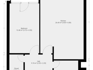 Pronájem bytu 2+kk, Praha - Prosek, Kytlická, 60 m2