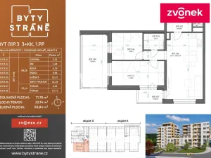 Pronájem kanceláře, Zlín, Nad Stráněmi, 72 m2