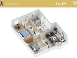 Prodej bytu 3+1, Praha - Vršovice, Slovinská, 84 m2