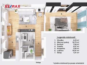 Prodej bytu 2+kk, Praha - Hloubětín, Poděbradská, 51 m2