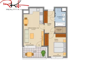 Prodej bytu 2+kk, Praha, náměstí Olgy Scheinpflugové, 58 m2