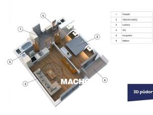Pronájem bytu 2+kk, Praha - Michle, Michelská, 62 m2