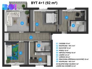 Prodej bytu 4+1, Ostrava, Josefa Brabce, 92 m2