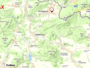 Prodej zahrady, Krompach, 1001 m2