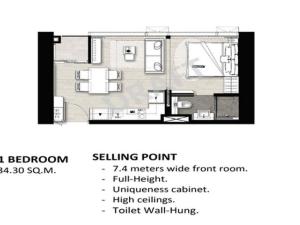 Prodej apartmánu, Pattaya, 56 m2