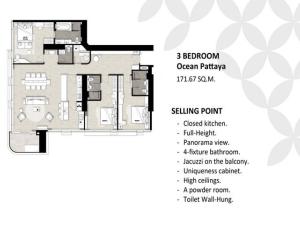 Prodej apartmánu, Pattaya, 56 m2