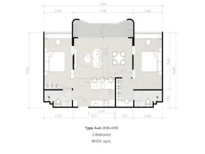 Prodej apartmánu, Pattaya, 45 m2