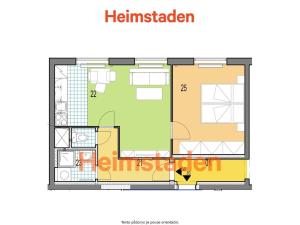 Pronájem bytu 2+kk, Frýdek-Místek - Frýdek, Nad Stadionem, 41 m2