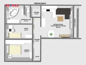 Pronájem bytu 3+kk, Studénka, Butovická, 72 m2