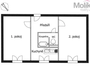 Pronájem bytu 2+1, Bílina - Teplické Předměstí, Sídliště U Nového nádraží, 56 m2